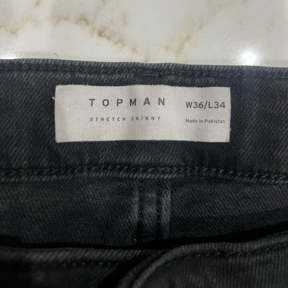 Topman Ripped Stretch Skinny Jeans - Picture 8 of 8